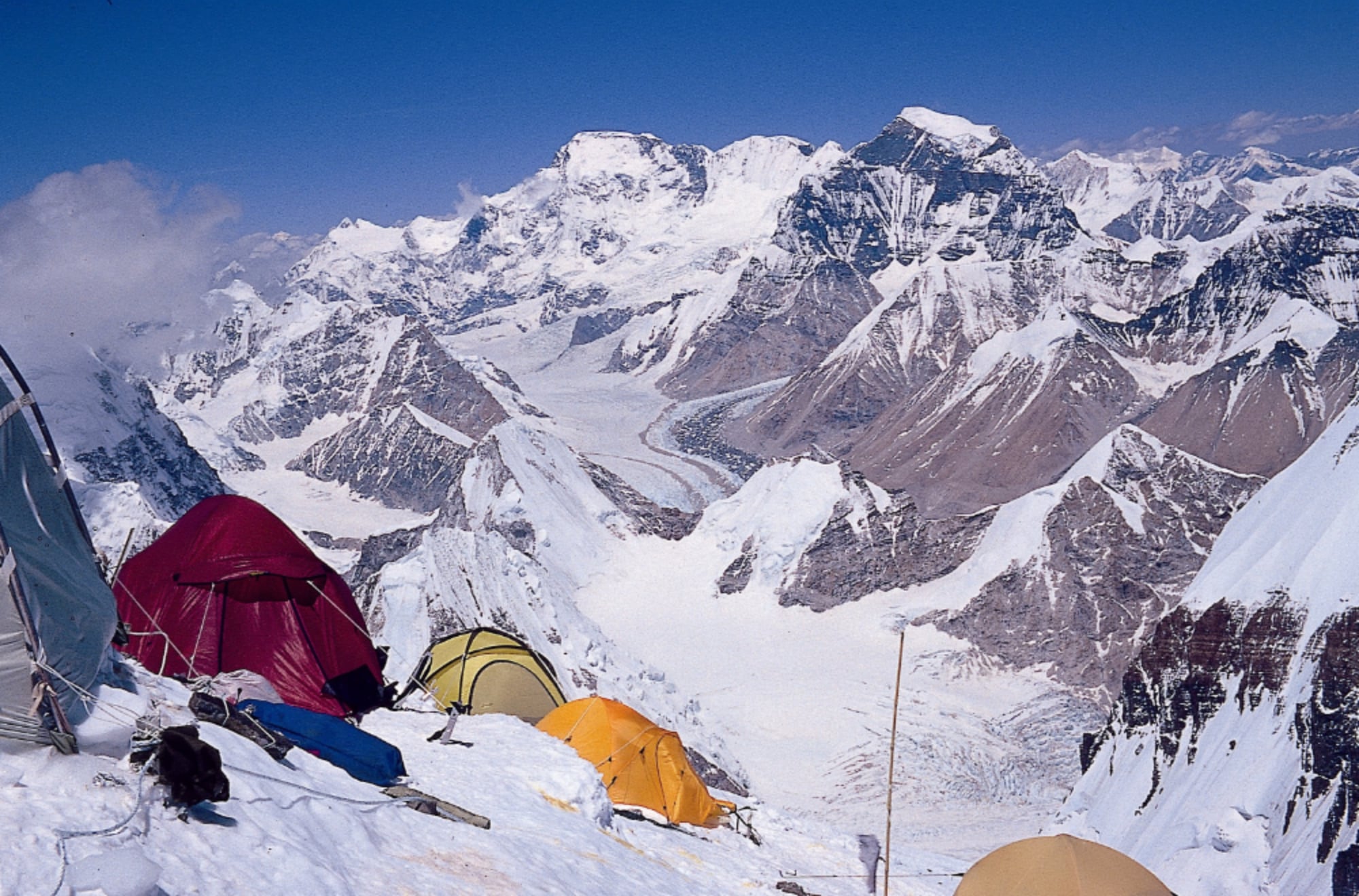Camp 2 on the North ridge of Everest